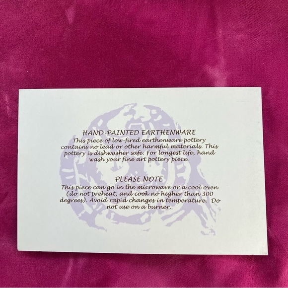 Handmade Ceramic Serving Tray 12.5”x5.5” original design Cat and Heart Design - Picture 12 of 12